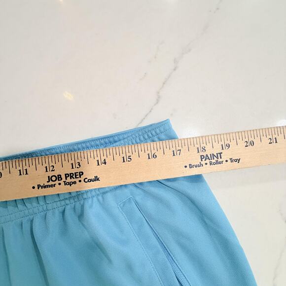 Adidas Track Pants Mens XL Blue AEROREADY Entrada Training Tapered 3 Stripe - Picture 10 of 12